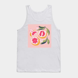 Citrus on pink Tank Top